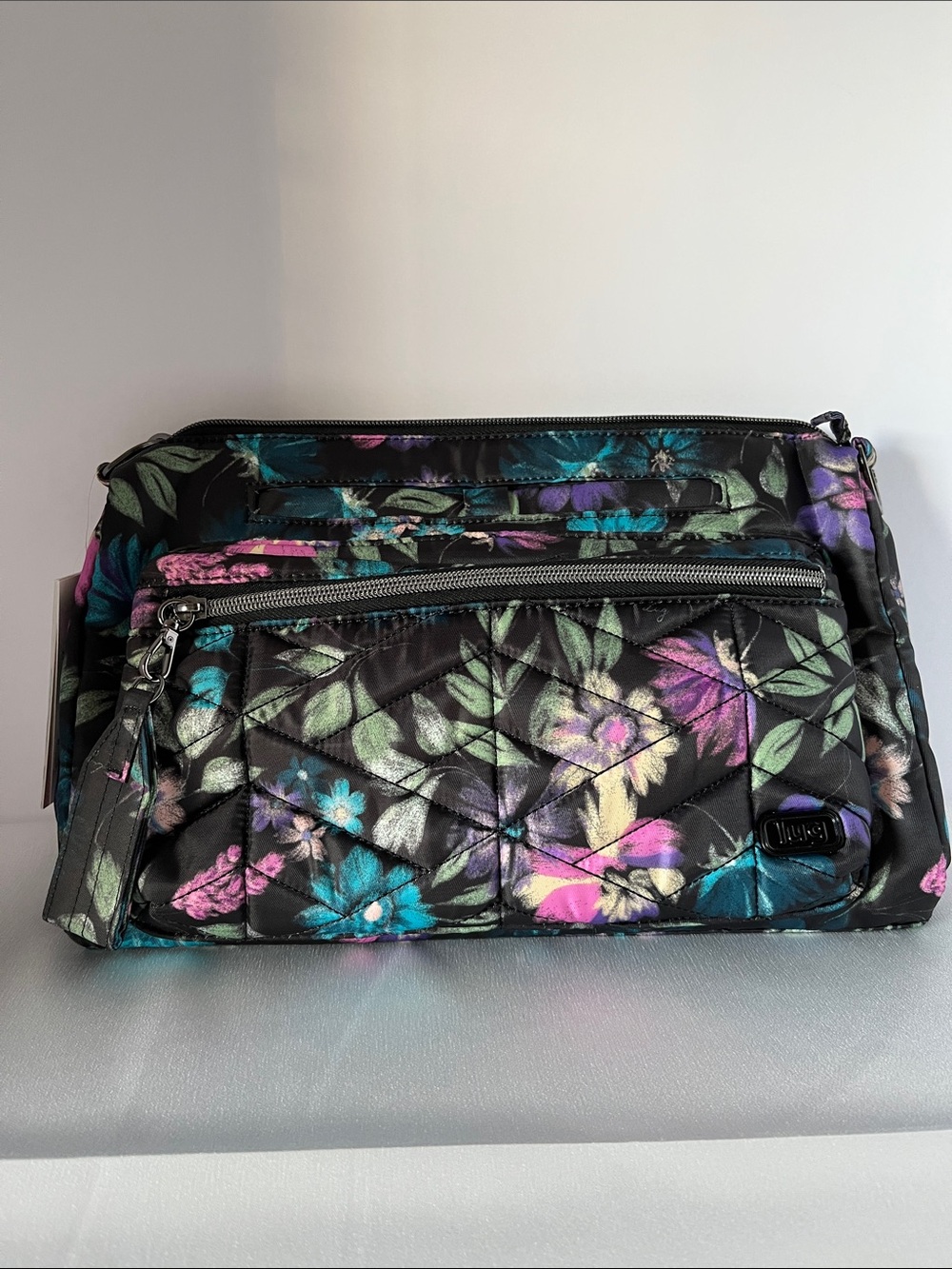 LUG - Stretch Crossbody Bag in Bloom Black